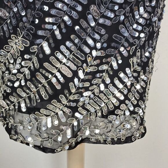 Alice + olivia black and silver ombre sequin dress - Picture 7 of 8